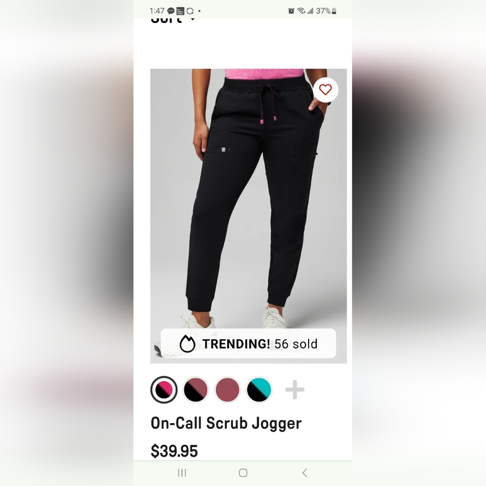 Fabletics Scrub Cargo Joggers